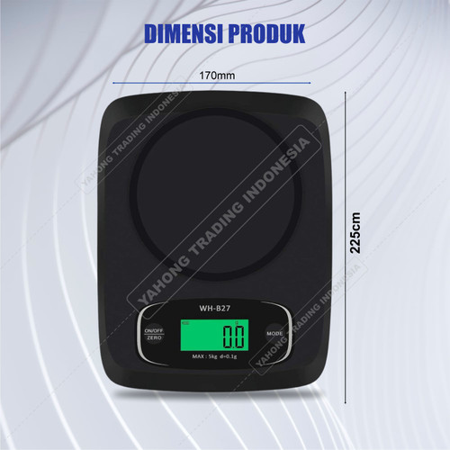 Timbangan Dapur Digital Bumbu Buah Sayur 12kg 1g