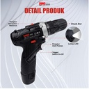 SUNC TOOLS Cordless Drill 12S Mesin Bor Baterai 12V Obeng Kunci Pas