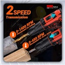 SUNC TOOLS Cordless Drill Set 12V Mesin Bor Baterai Obeng Kunci Pas