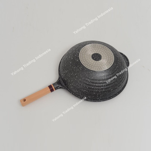 Healty Stone Pan Alat Masak Teflon Panci Wajan Jumbo Anti Lengket