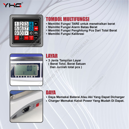 Timbangan Digital Counting Scale Timbangan Hitung YHG GC 30kg 0.5g