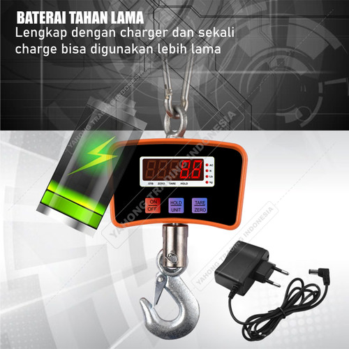 Timbangan Gantung Digital Timbangan Barang Digital 500kg 0.2kg