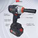 SUNC TOOLS Mesin Impact Wrench Baterai Kunci Shock Pas 48Vf 48S