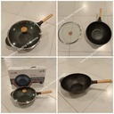 Healty Stone Pan Alat Masak Teflon Panci Wajan Jumbo Anti Lengket