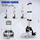 Trolley Lipat Mini / Trolly / Troli Lipat Serbaguna / Troli Aluminium