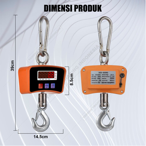Timbangan Gantung Digital Timbangan Barang Digital 500kg 0.2kg