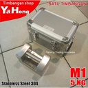 Anak Timbangan Batu Timbangan Stainless Steel 304 M1 5kg dengan BOX