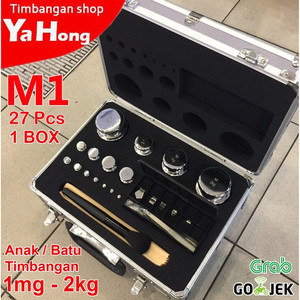 Batu Timbangan Kalibrasi M1 Anak Timbangan 1mg sampai 2kg 1Box 27 Pcs
