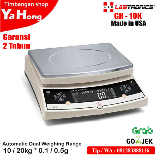 Timbangan Electronic Balance Labtronics Analitik Lab GH-10K 10kg 20kg