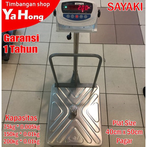 Timbangan Duduk Digital Barang Ekspedisi Paket SAYAKI 75kg 150kg 200kg