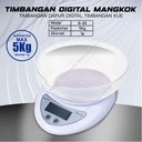 Timbangan digital mangkok 5kg electronic kitchen scale B-05