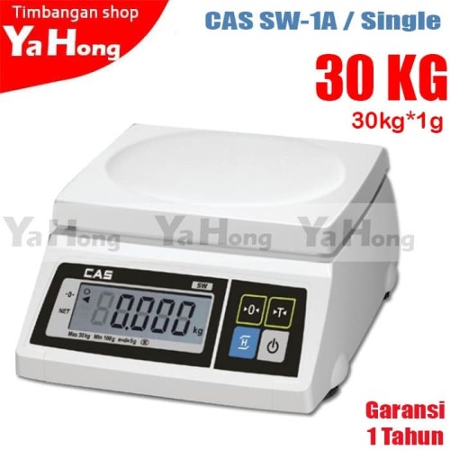 timbangan kue dapur CAS SW-1A digital weight scale 30KG*1g Korea