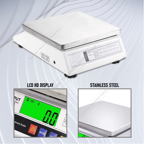 Timbangan Digital Portable Meja Dapur Kue Makanan Bumbu 10kg 0.1g