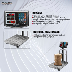 Timbangan Duduk Digital / Timbangan Barang Ekspedisi Paket 100kg 20g