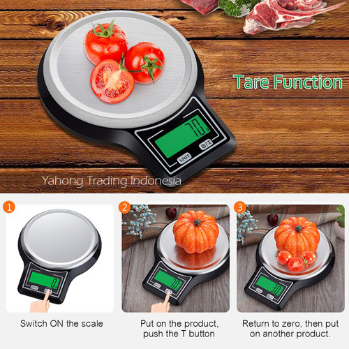 Timbangan Dapur Coffee Stainless/KITCHEN SCALE 10kg*1g