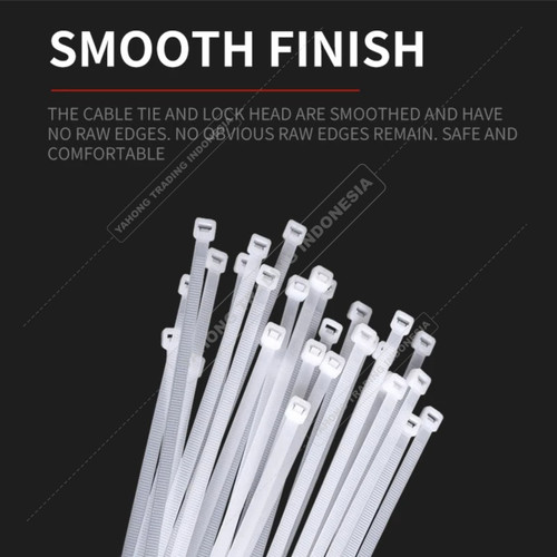 Kabel Ties / Cable Tie PUTIH 30 cm LEBAR 7.6mm Kualitas Terbaik
