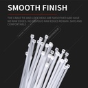 Kabel Ties / Cable Tie PUTIH 30 cm LEBAR 7.6mm Kualitas Terbaik