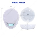 Timbangan digital mangkok 5kg electronic kitchen scale B-05