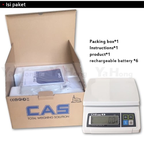 timbangan kue dapur CAS SW-1A digital weight scale 30KG*1g Korea