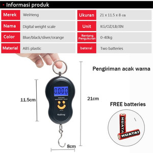 timbangan digital gantung portable alat dapur fruit cookies laundry