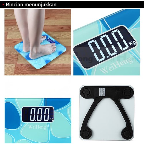 Timbangan Badan WeiHeng Electronic Body Scale 180kg 50g