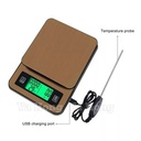 Timbangan Meja Digital Timer Sanbei Temperatur Coffee Scale 3kg 0.1g
