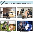 Kabel Ties / Cable Tie PUTIH 30 cm LEBAR 7.6mm Kualitas Terbaik