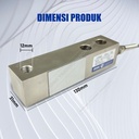 Load Cell Timbangan Digital 1TON Loadcell Zemic H8C 1 TON