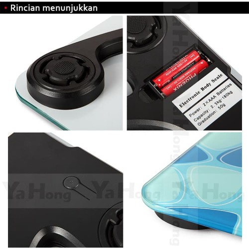 Timbangan Badan WeiHeng Electronic Body Scale 180kg 50g