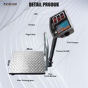 Timbangan Duduk Digital / Timbangan Barang Ekspedisi Paket 100kg 20g