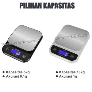 Timbangan Dapur Digital Anti Air Waterproof 5kg 10kg WH-B28