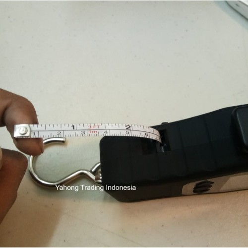 Timbangan Gantung Digital + Meteran Timbangan Koper Ikan 50kg 10g