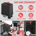 JLD Otomatis Kompresor Angin 4 Lubang 1/4" Automatic Pressure Switch Compressor