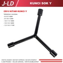 JLD Kunci Y shock 8 9 10 11 12 13 14 17MM kunci sok Y Segitiga MURAH (3 in 1) Kunci Socket CR-V