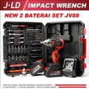JLD 47Pcs Impact baterai Set 88VF Brushless Impact jld JV88 2baterai 13MM wrench Impact Cordless