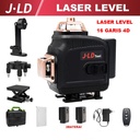 JLD LASER LEVEL 4D 16 Line Self Leveling Garis Pakai Remot  2Baterai
