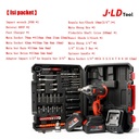 JLD 47Pcs Impact baterai Set 88VF Brushless Impact jld JV88 2baterai 13MM wrench Impact Cordless