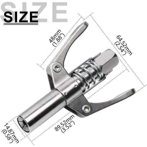 JLD Grease Coupler Kepala Grease Gun Pegangan Ganda Kepala Grease Tool
