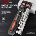 JLD kunci shock set 12 Pcs kunci Socket 4-24mm Motor Lengkap Socket