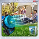 Kipas Angin Portable 12" inch + LED Tenaga Baterai SUNC TOOLS