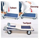 Troli Lipat Trolley Besi Troley Barang Anti Slip Kapasitas 150kg
