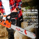 JLD 2200W Mesin Potong Kayu 20inch bar Chainsaw 54.6CC 2Tak Gergaji Potong mesin gergaji Mesin senso