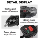 JLD Brushless Impact wrench cordless 88VF impact baterai torsi besar