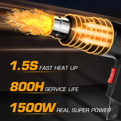 JLD Hot Air Gun Heat Gun Mesin Blower Alat Pemanas Udara Stiker Kaca