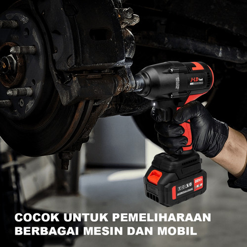 JLD Brushless Impact wrench cordless 88VF impact baterai torsi besar