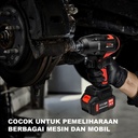 JLD Brushless Impact wrench cordless 88VF impact baterai torsi besar