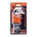JLD 9 Pcs Kunci L Set Kombinasi Ball/Hex Key 1.5 - 10 mm kunci set