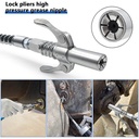 JLD Grease Coupler Kepala Grease Gun Pegangan Ganda Kepala Grease Tool