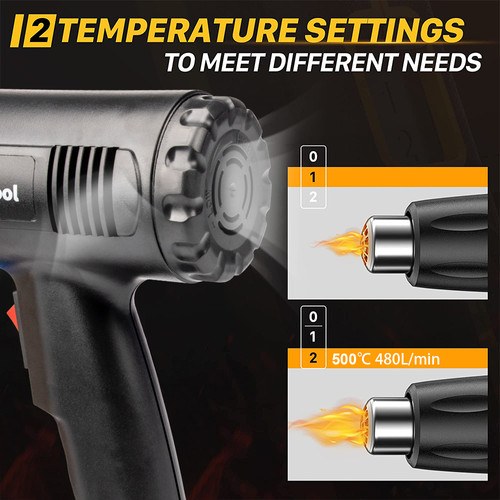 JLD Hot Air Gun Heat Gun Mesin Blower Alat Pemanas Udara Stiker Kaca