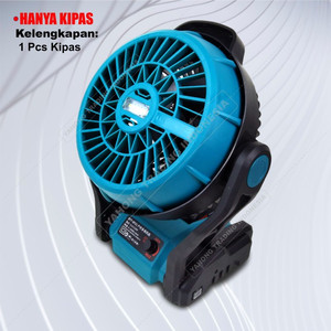 Kipas Angin Portable 12" inch + LED Tenaga Baterai SUNC TOOLS